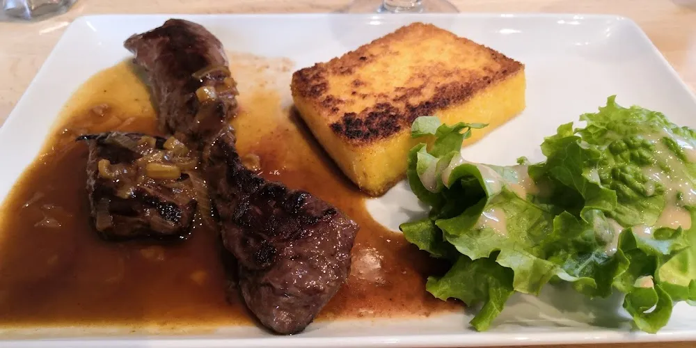Onglet de Veau Polenta